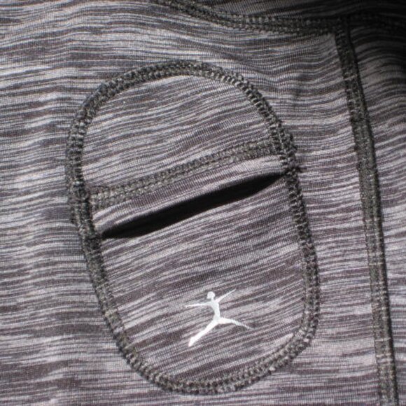 Danskin XL Marled Black Leggings Capri Crops Active Pants Excellent Condition - Picture 7 of 8